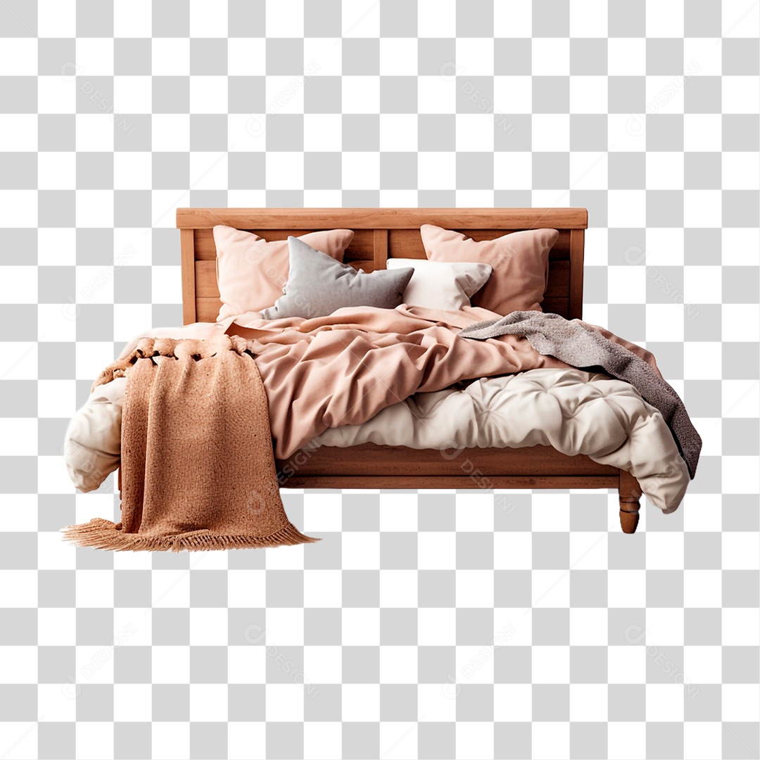 Cama de Casal PNG Transparente