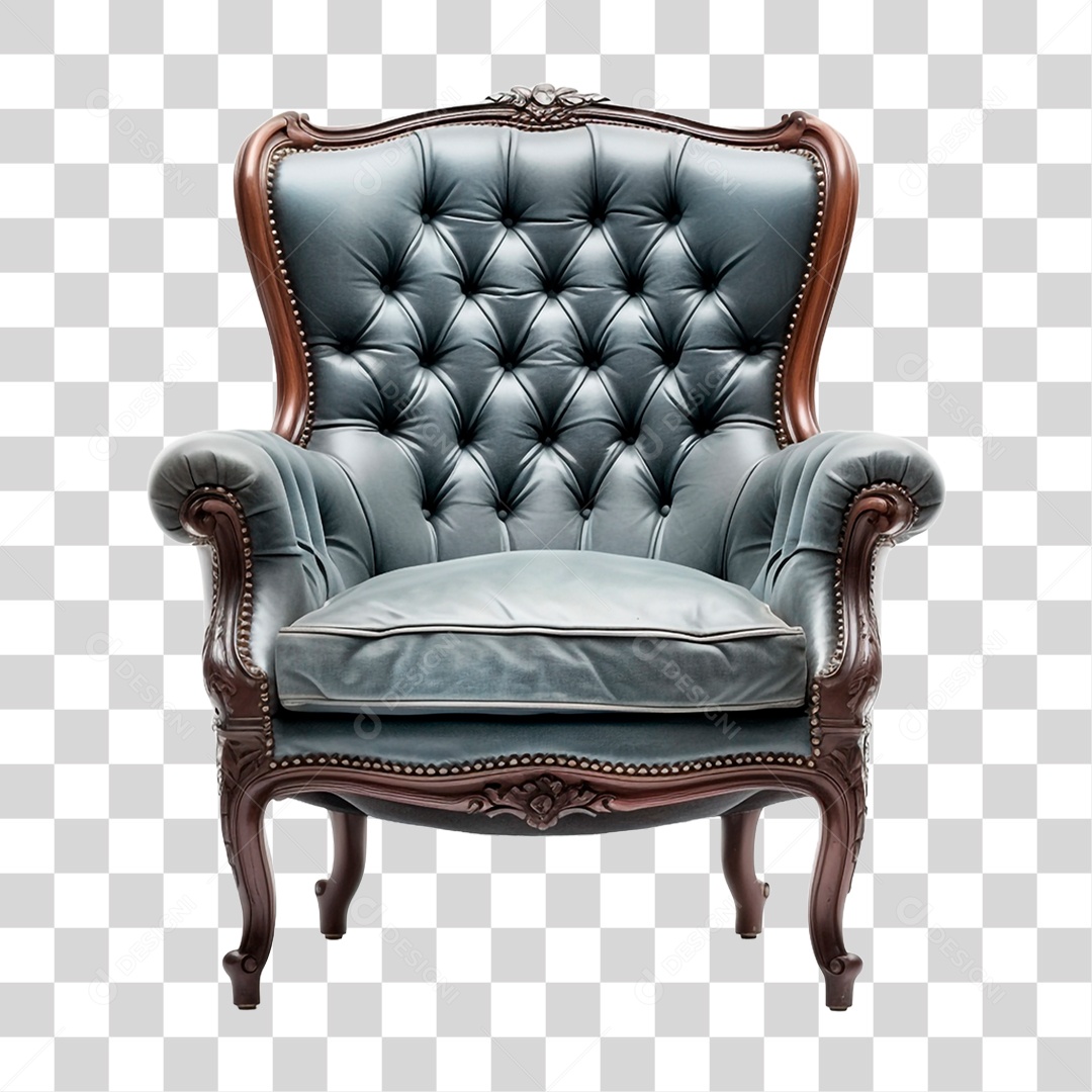 Poltrona de Couro PNG Transparente