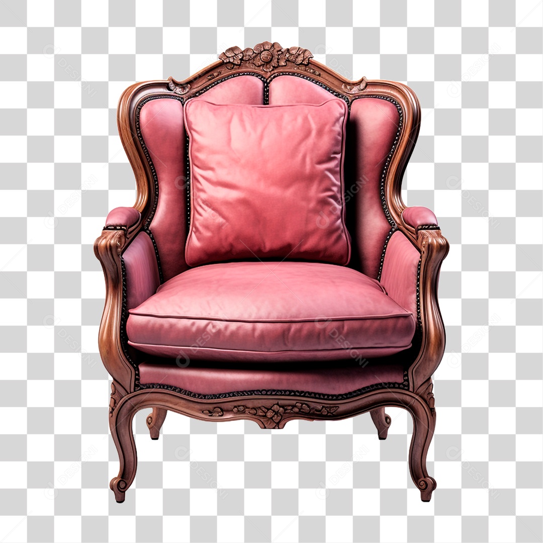 Poltrona de Couro PNG Transparente