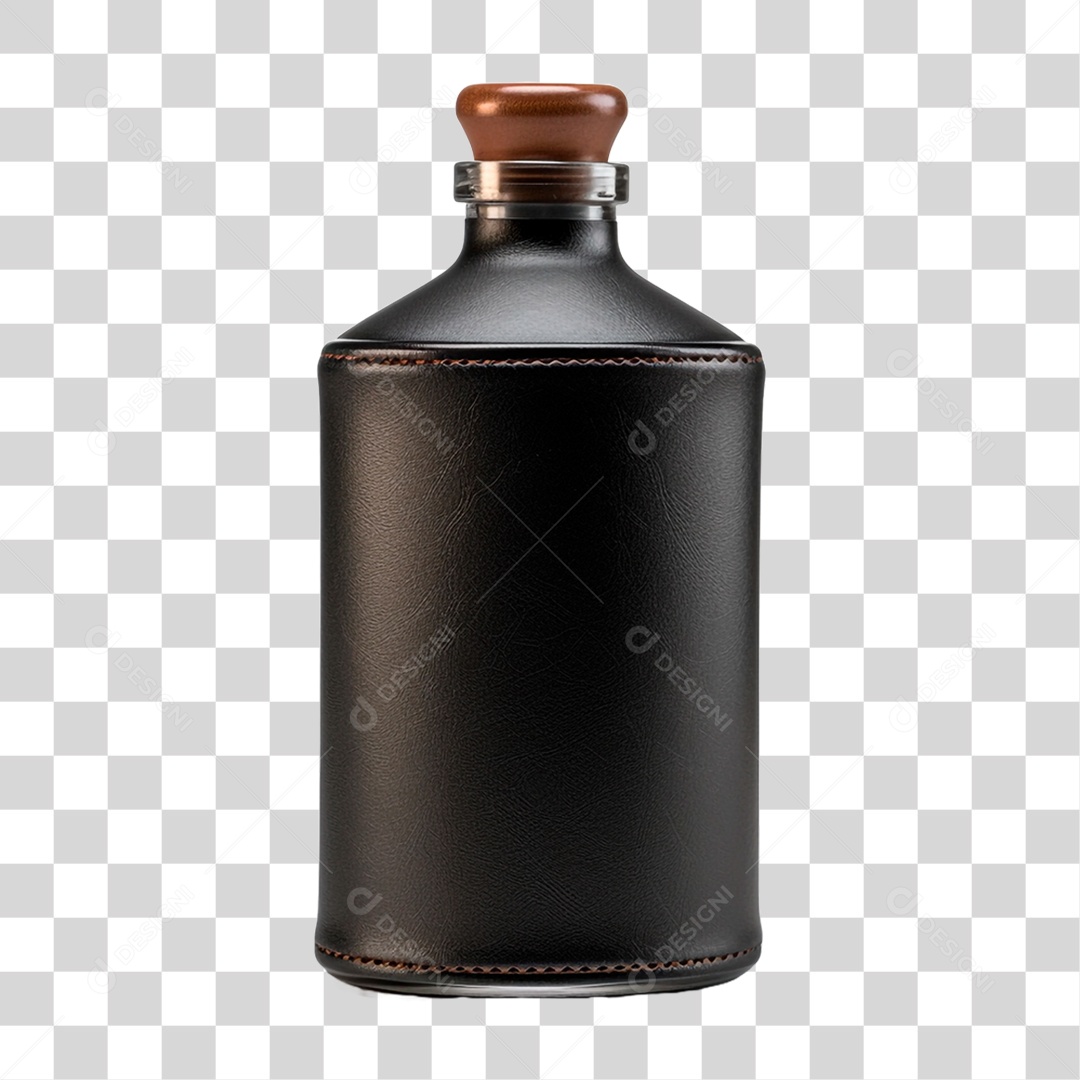 Frasco Preto PNG Transparente