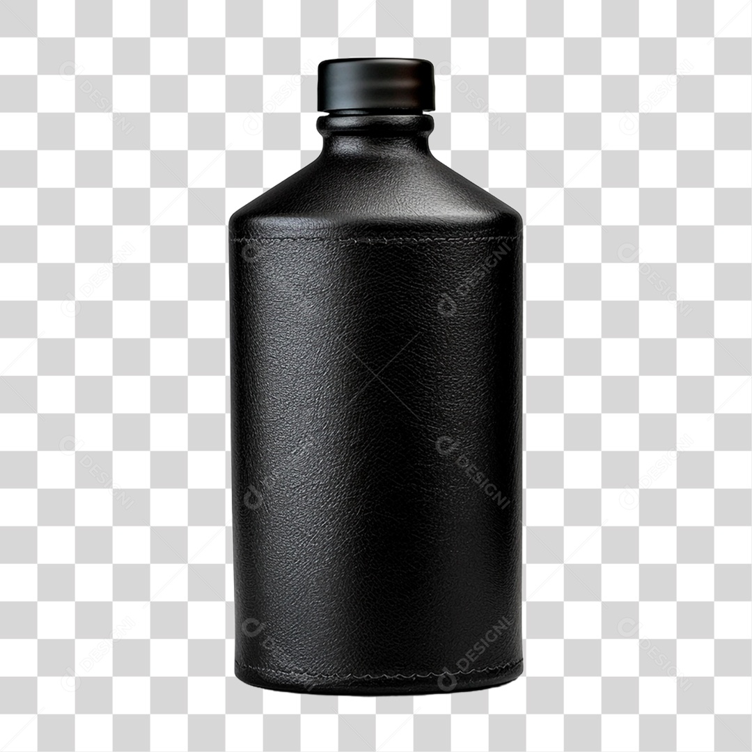 Frasco Preto PNG Transparente