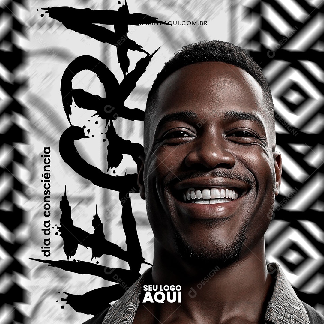 Social Media Dia da Consciência Negra 20 de Novembro PSD Editável