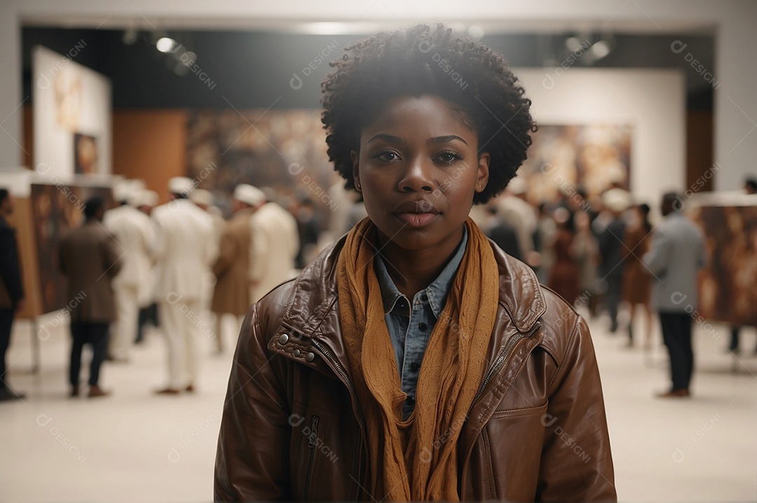 Imagem do mês da história negra com pessoas cultura africana IA generativa