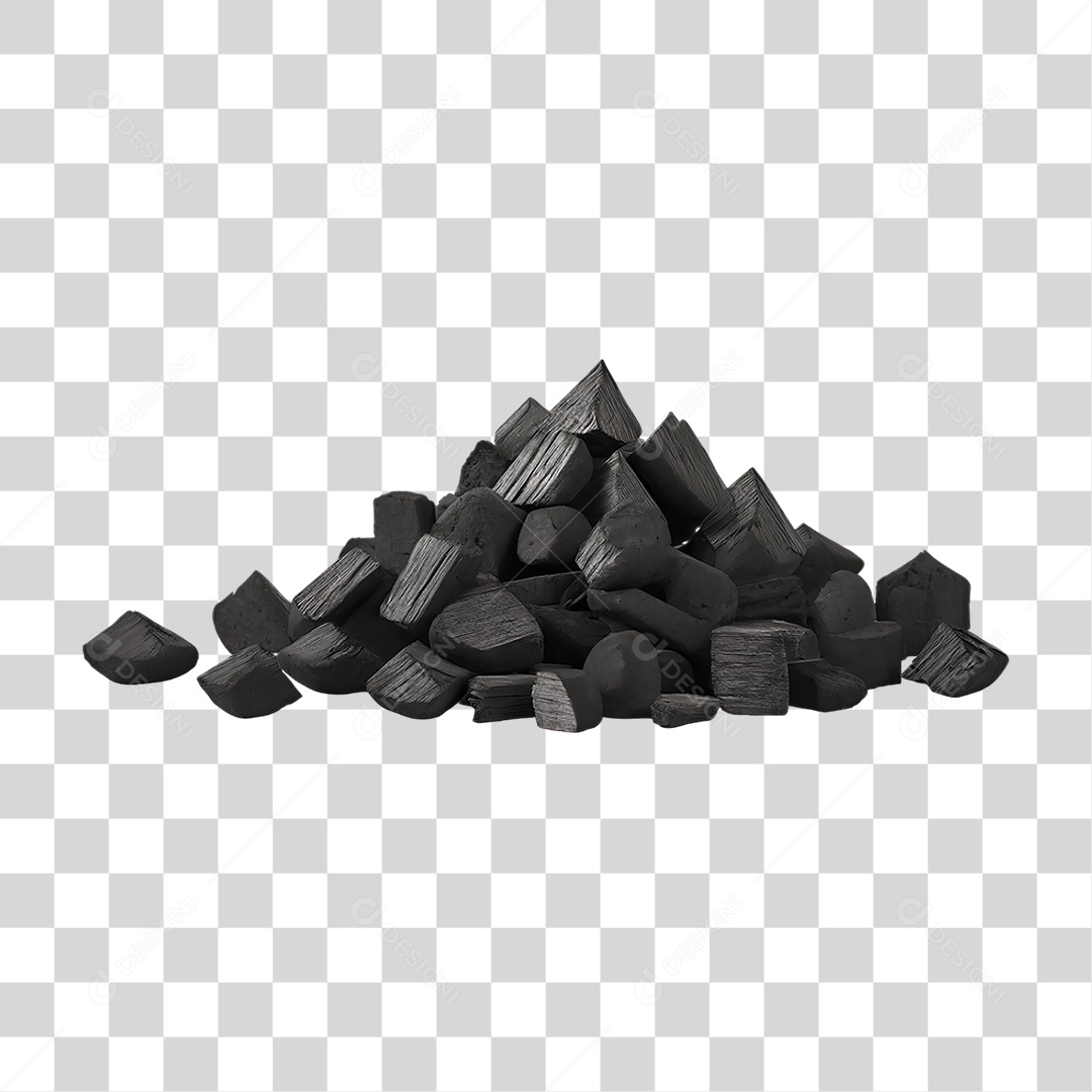 Pilha de Carvão PNG Transparente