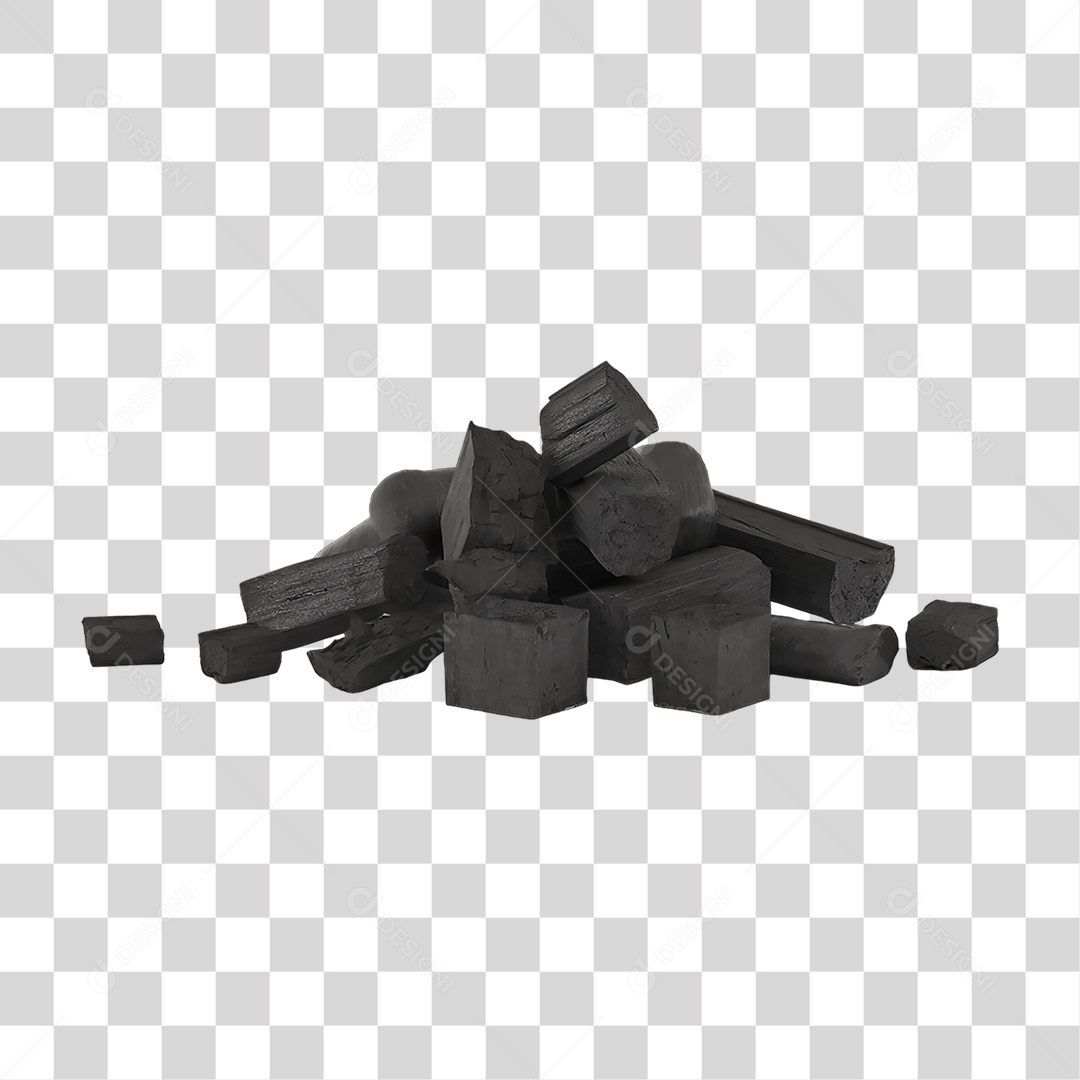 Pilha de Carvão PNG Transparente