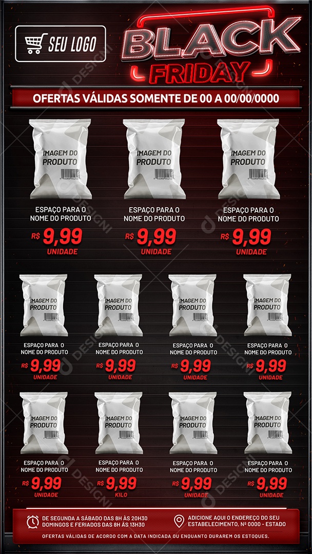 Social Media Encarte Story Black Friday PSD Editável