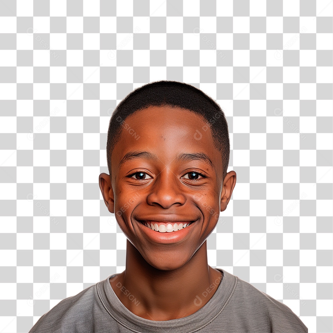 Jovem Sorrindo PNG Transparente