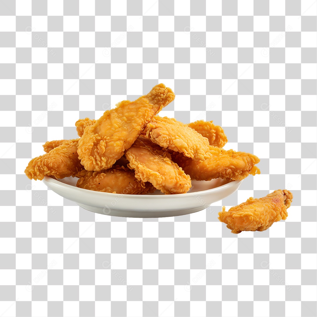 Porção de Frango Frito PNG Transparente