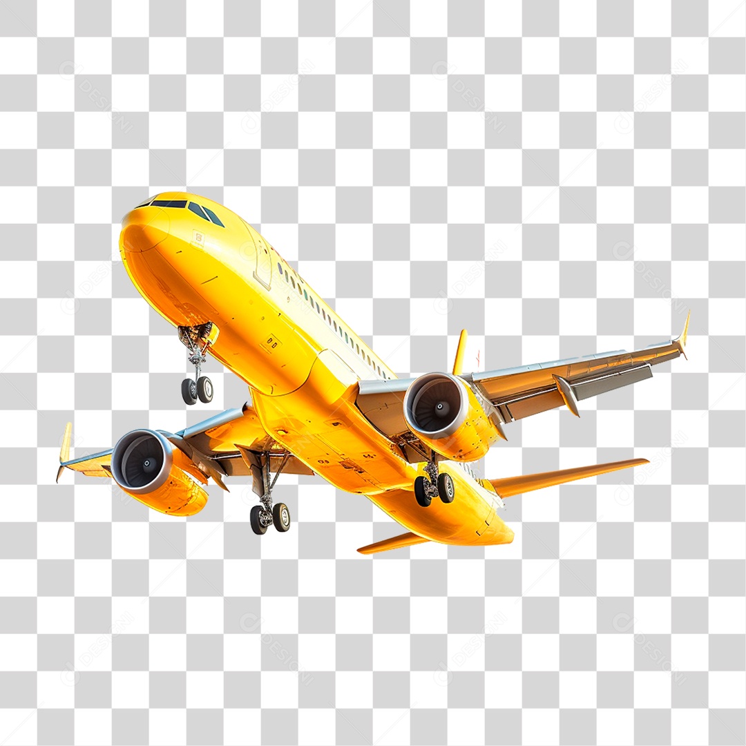 Avião Transporte Passageiros Viagens PNG Transparente