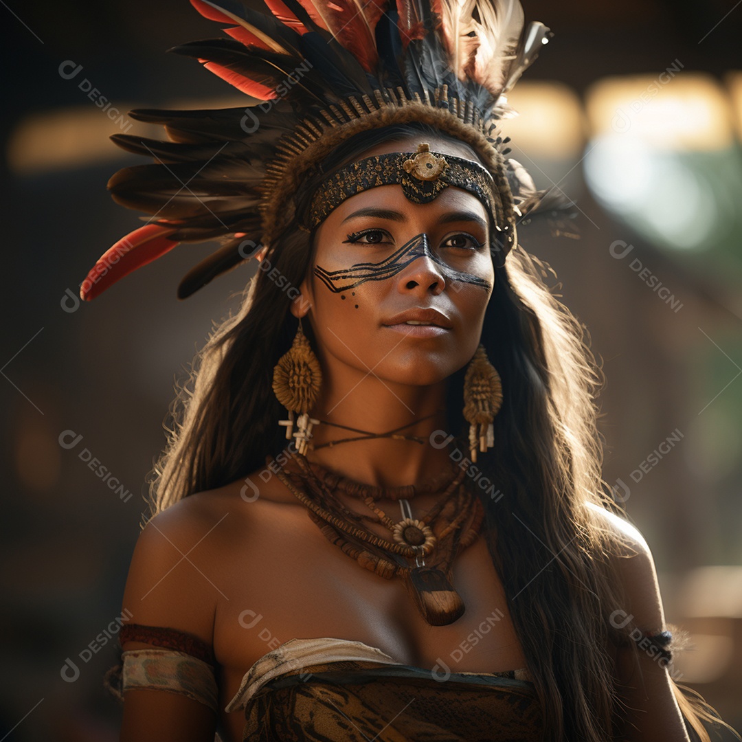 Linda índia brasileira