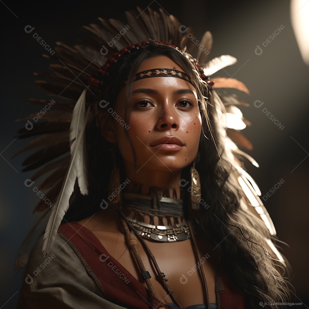 Linda índia brasileira