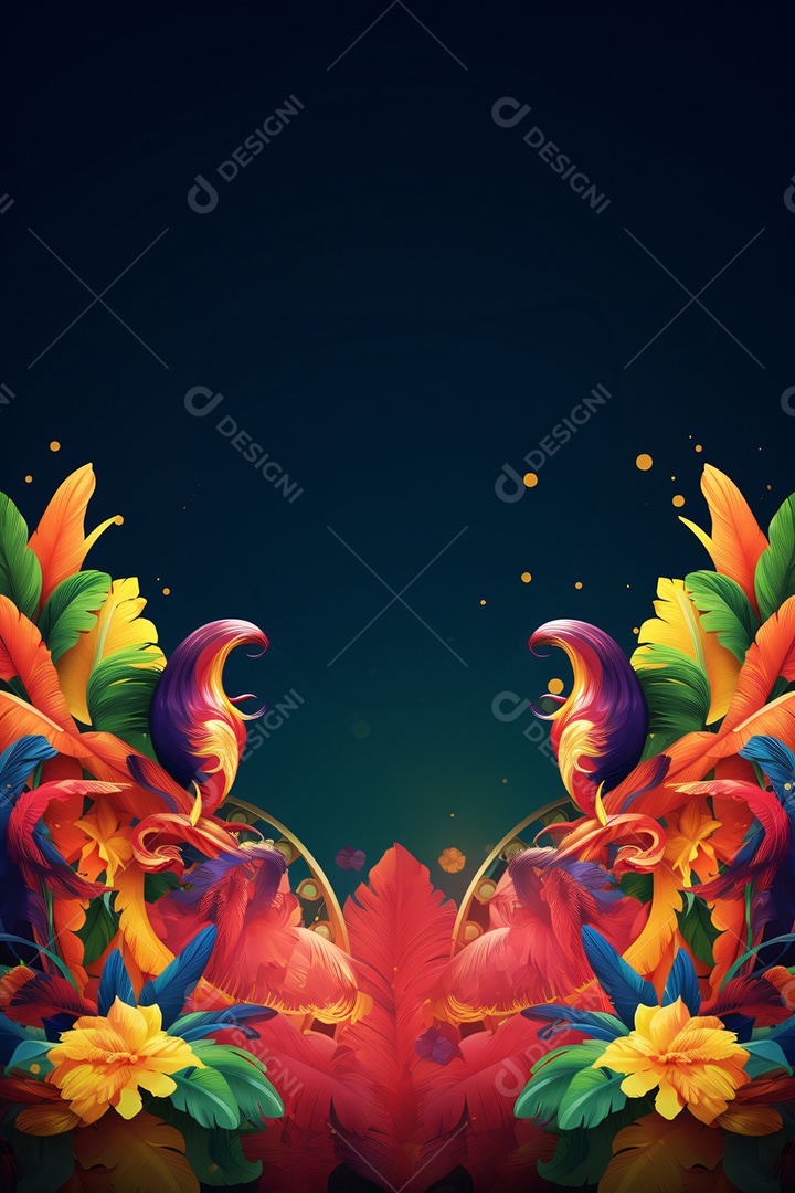 Elementos para composição Flyers Carnaval