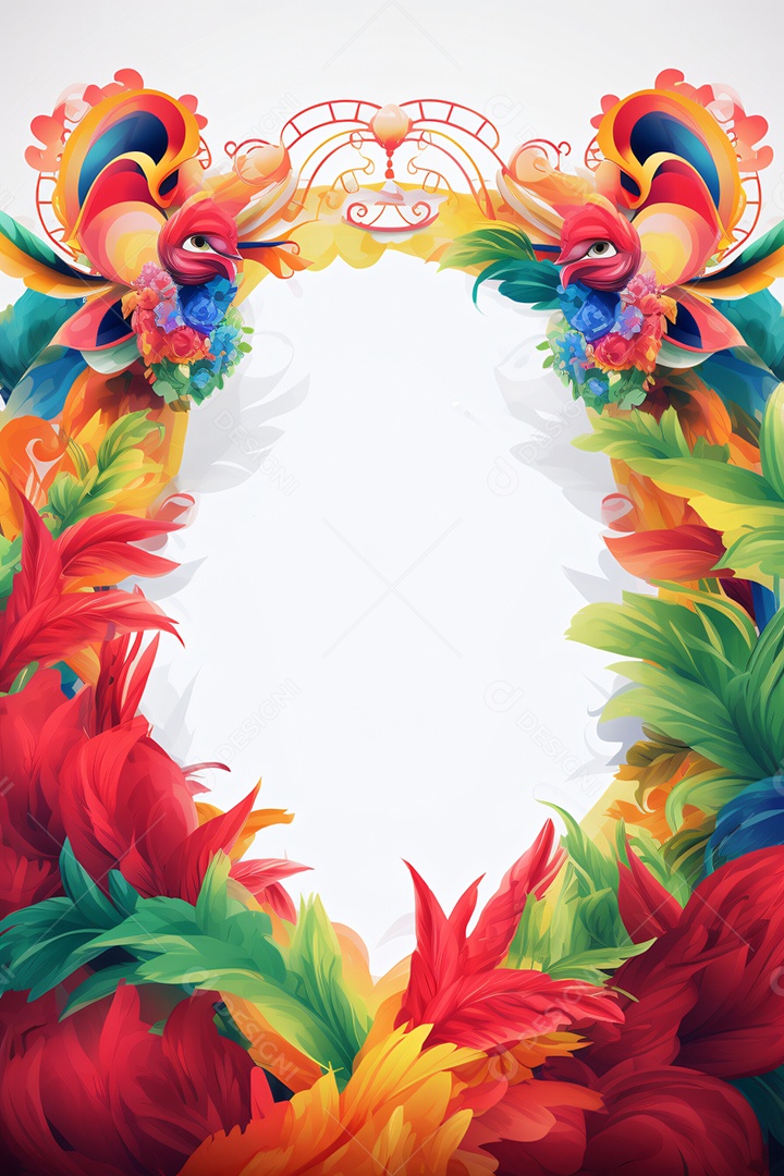 Elementos para composição Flyers Carnaval