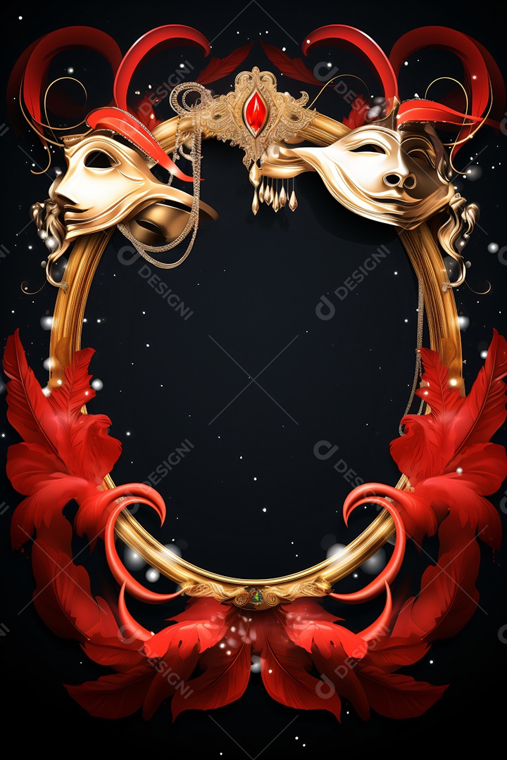 Elementos para composição Flyers Carnaval