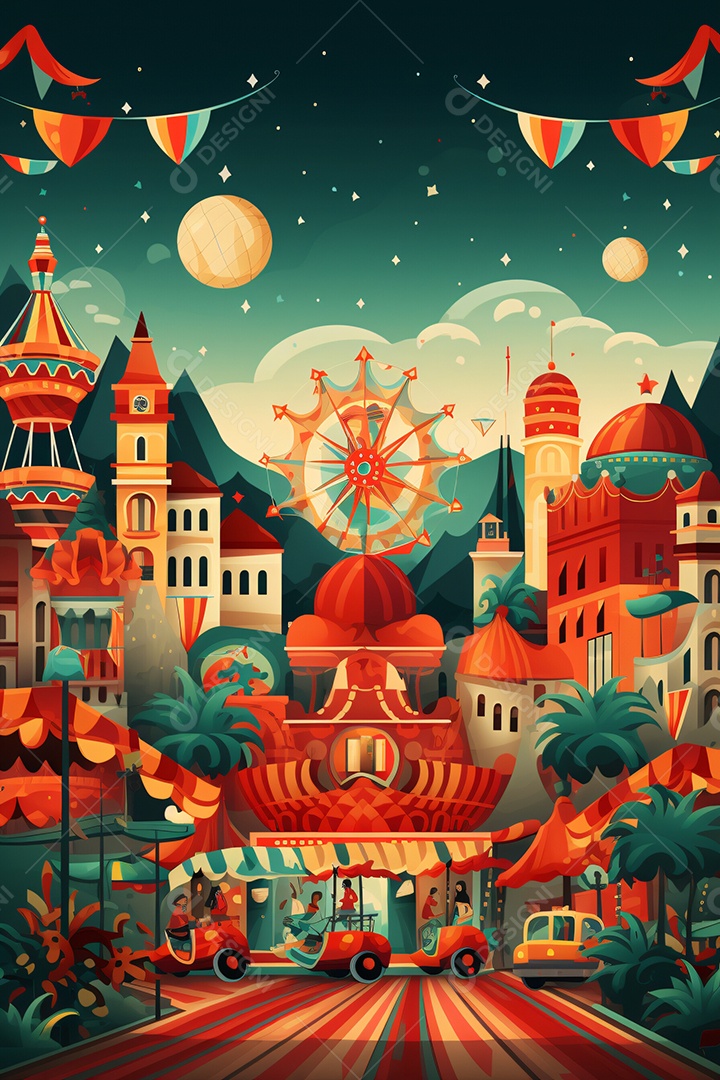 Fundos para Flyers de Festa Carnaval