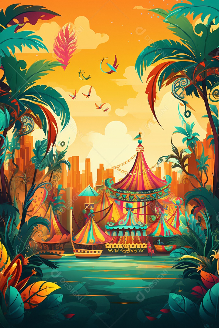 Fundos para Flyers de Festa Carnaval