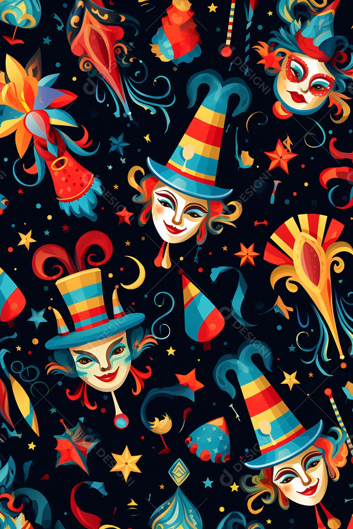 Fundos para Flyers de Festa Carnaval