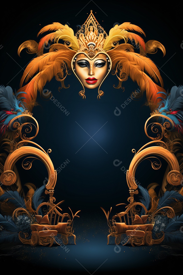 Fundos para Flyers de Festa Carnaval (