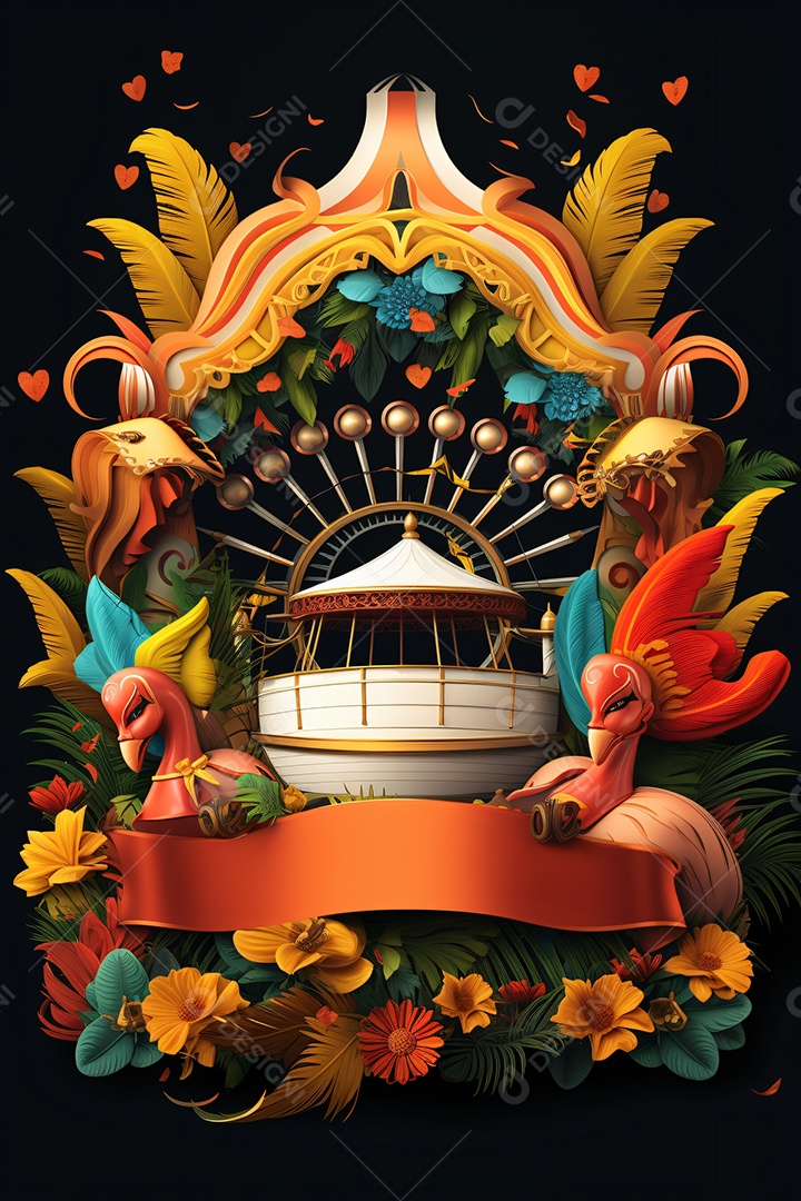 Fundos para Flyers de Festa Carnaval