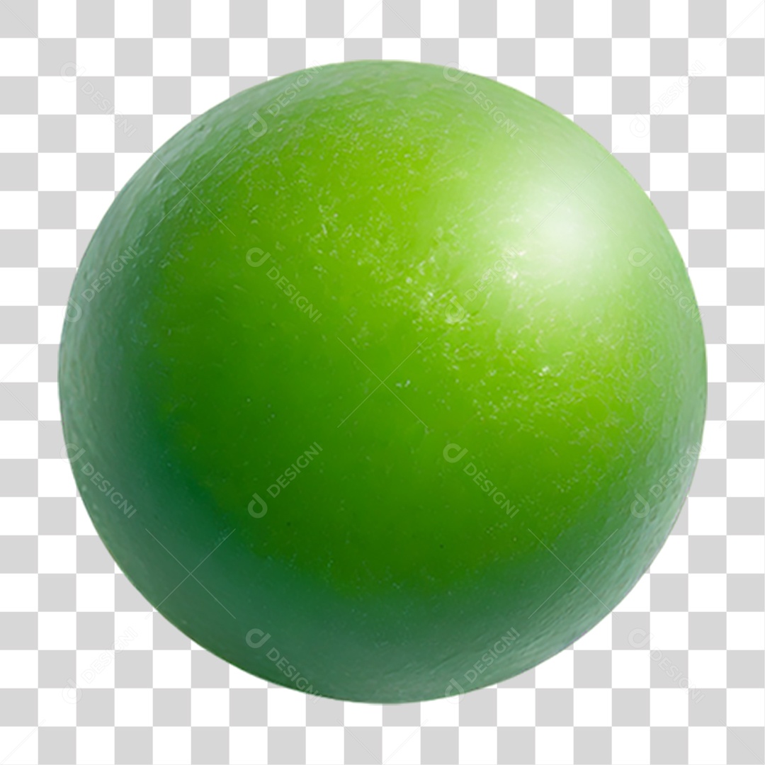 Bola Esfera Verde PNG Transparente