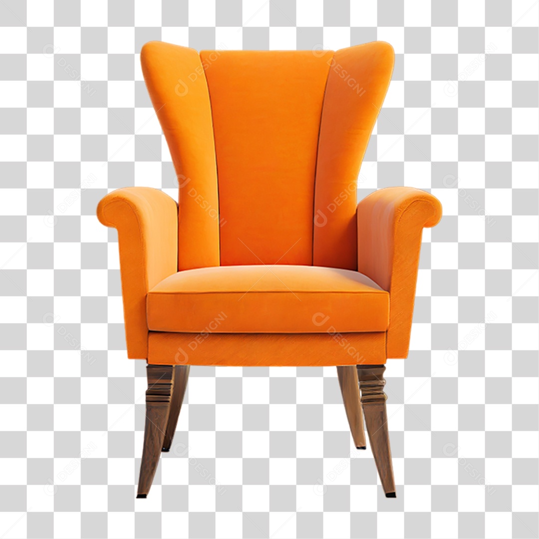 Transparent PNG Comfortable Retro Chair