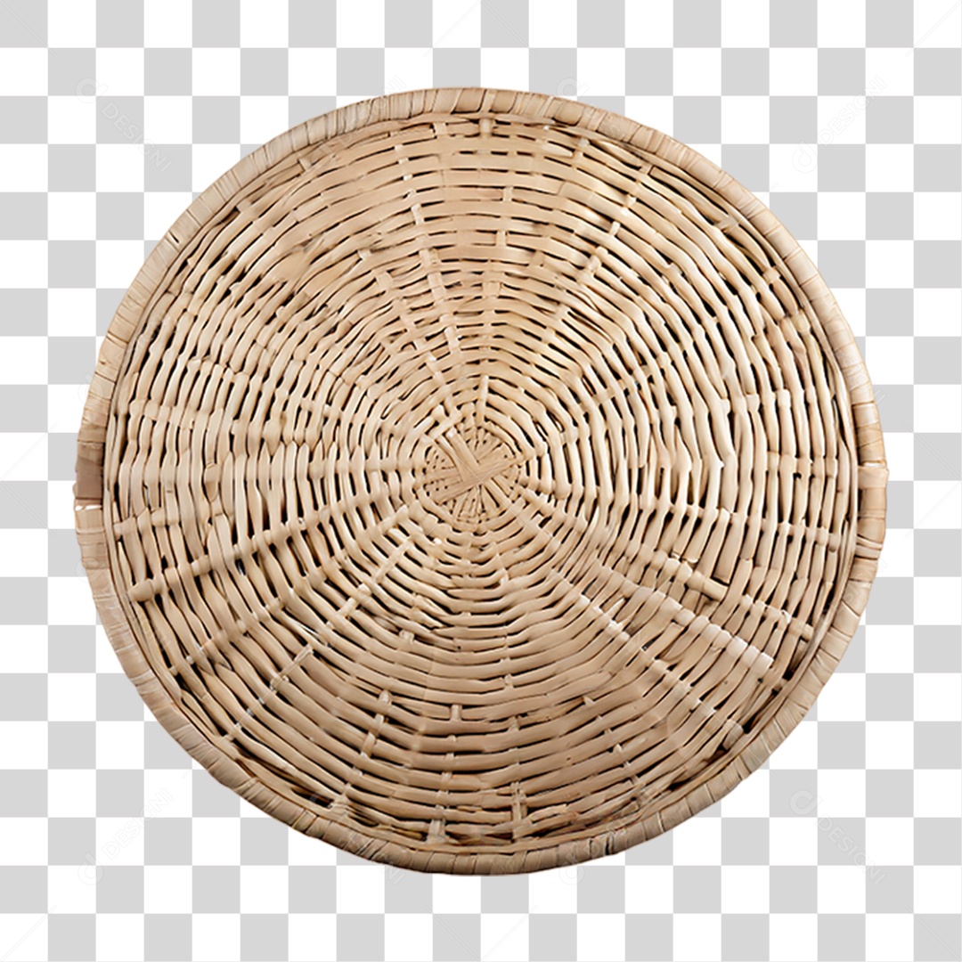 Jogo Americano de Vime Redondo PNG Transparente