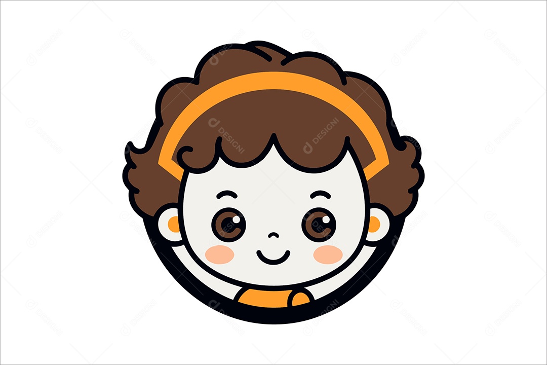 Criança Fofa Ilustração Vetor EPS + AI