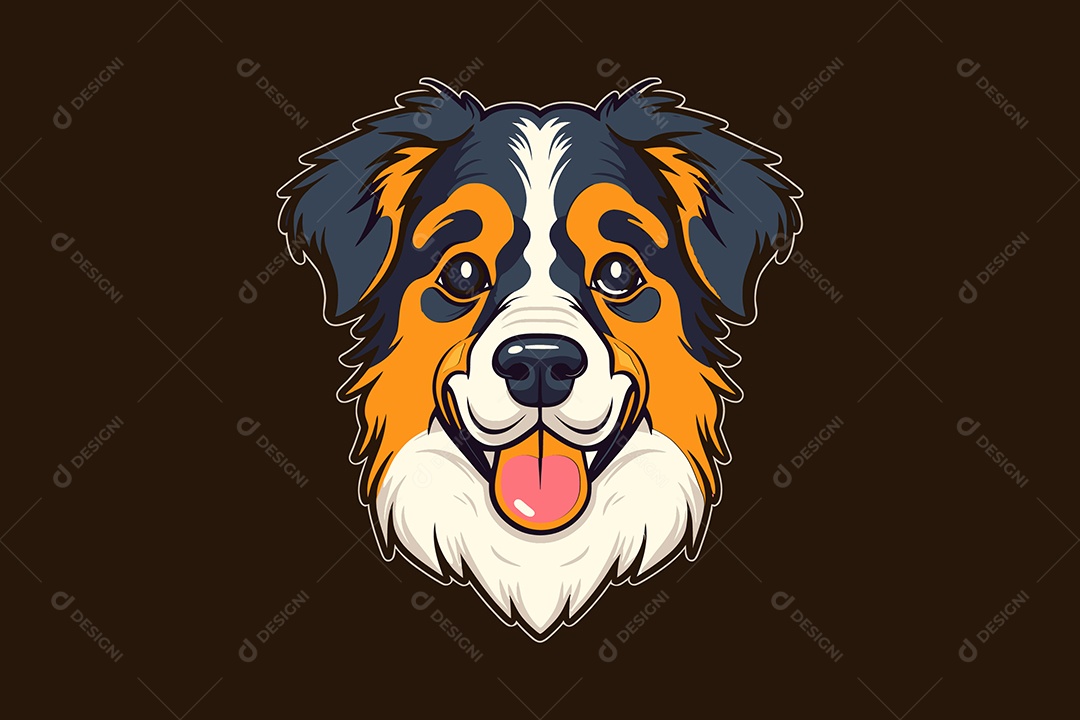 Cachorro Mascote Ilustração Vetor EPS + AI