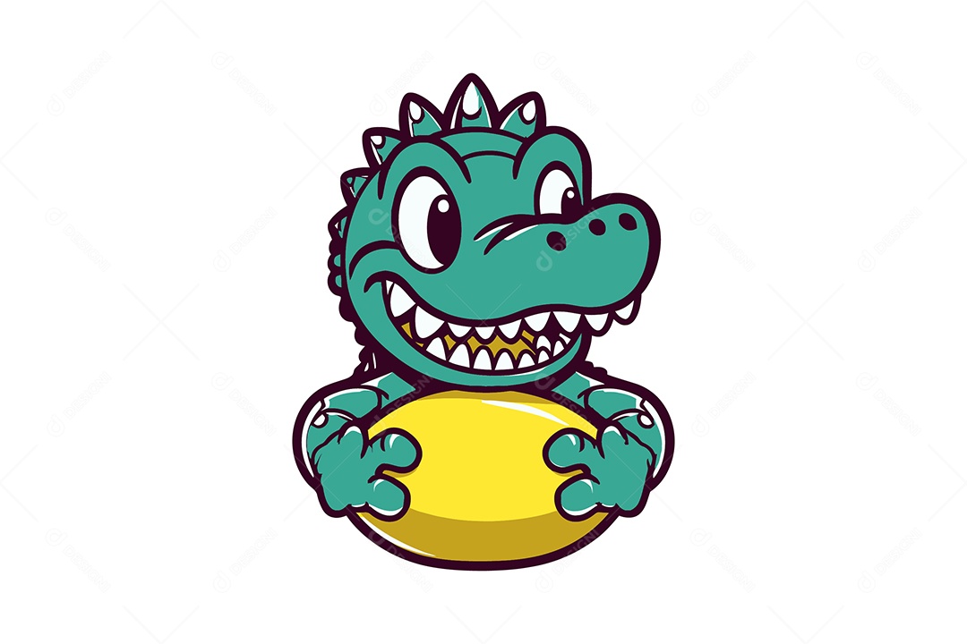 Jacaré Ilustração Vetor EPS + AI