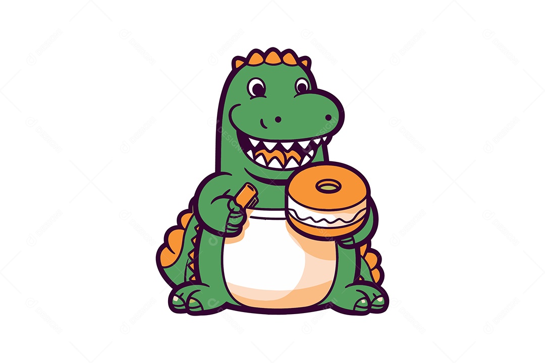 Jacaré Ilustração Vetor EPS + AI