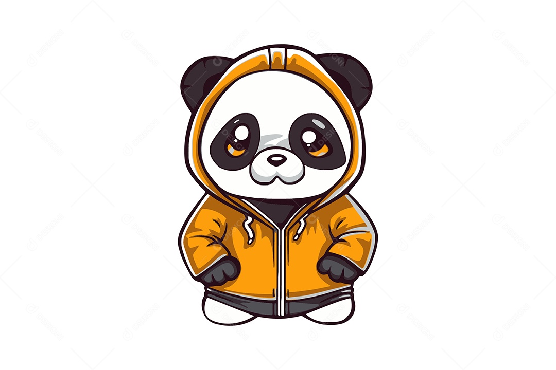 Panda Personagem Ilustração EPS + AI