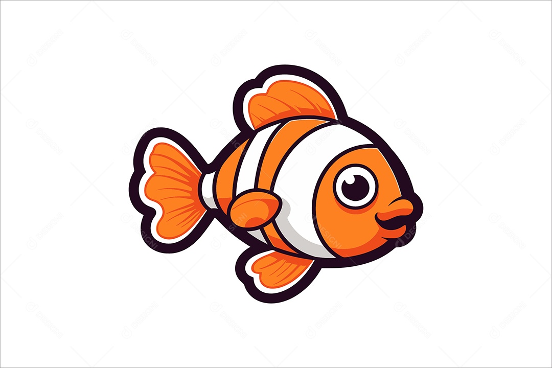 Peixe Palhaço Ilustração Vetor EPS + AI