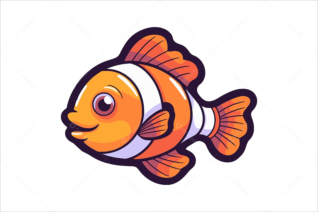 Peixe Palhaço Ilustração Vetor EPS + AI