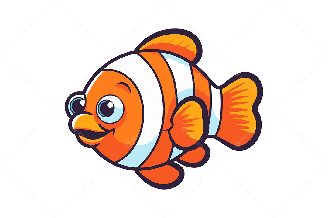 Peixe Palhaço Ilustração Vetor EPS + AI