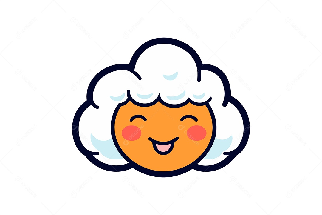 Nuvem dos Desenhos Animados Ilustração Vetor EPS + AI