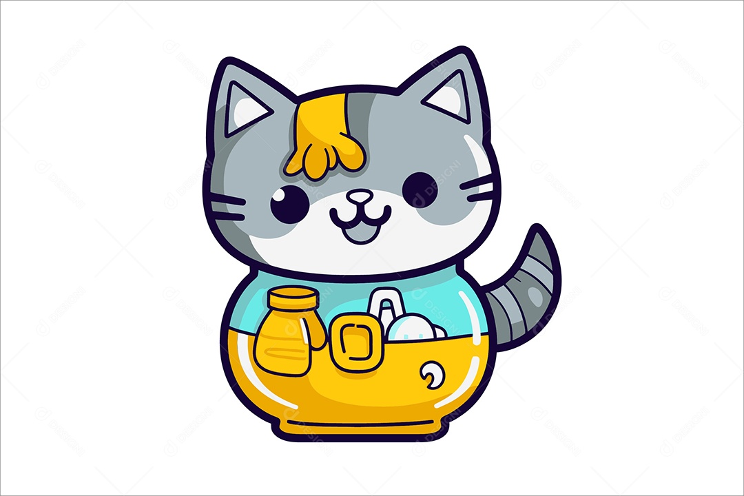 Gato Ilustração Vetor EPS + AI