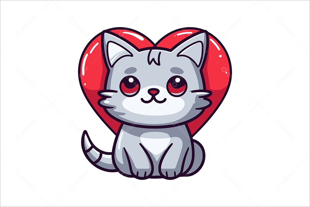 Gato Ilustração Vetor EPS + AI
