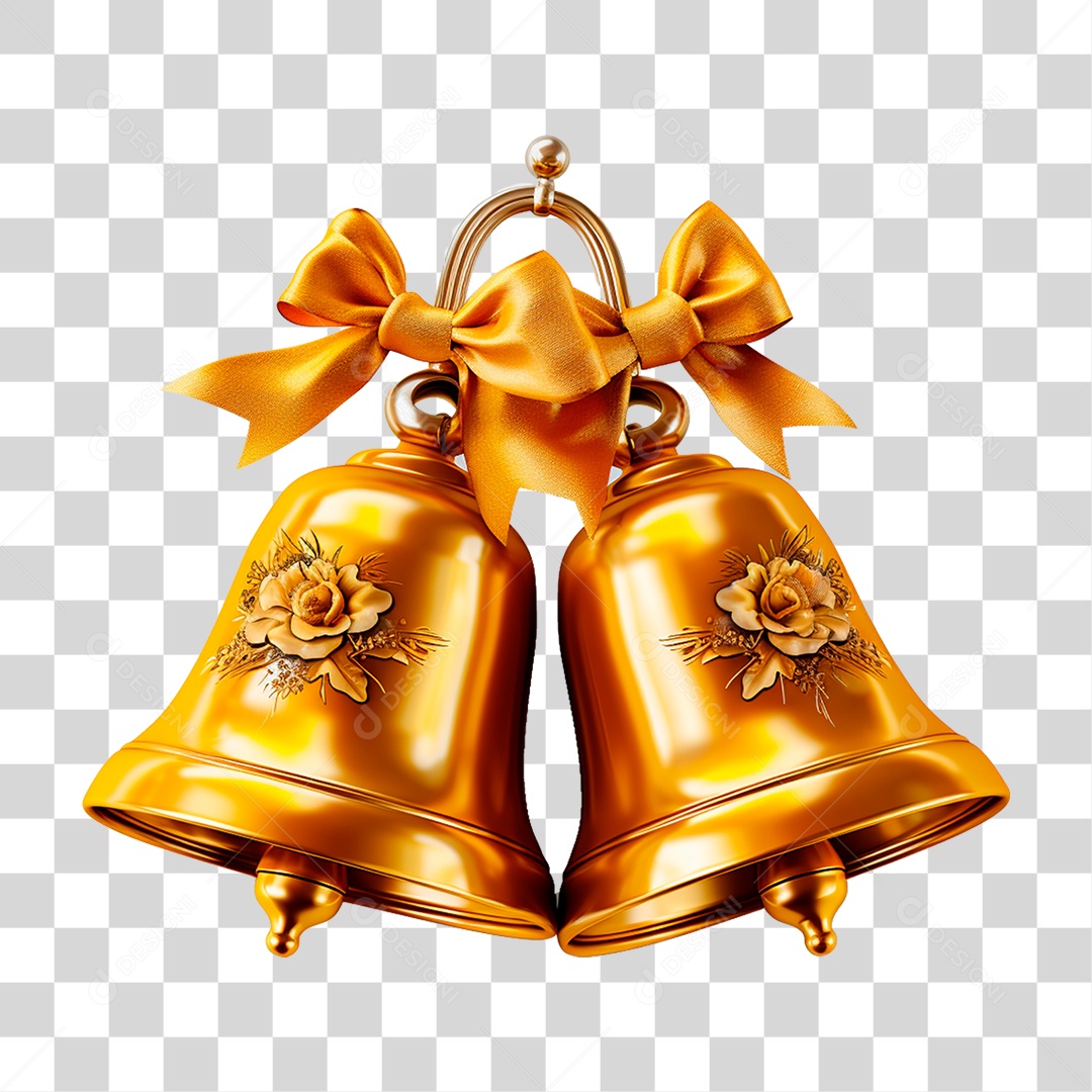 Sinos de Natal Enfeite Natalino PNG Transparente