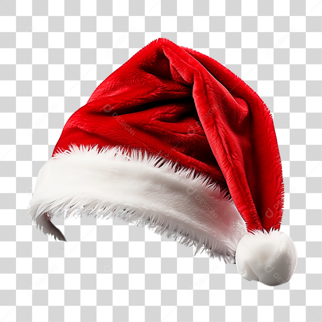 Chapéu de Papai Noel PNG Transparente