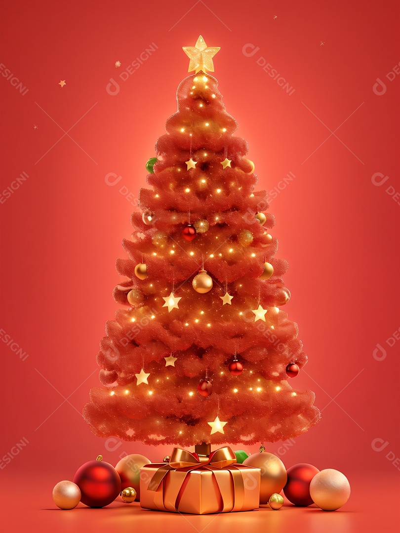 Árvore brilhante e cintilante de Natal