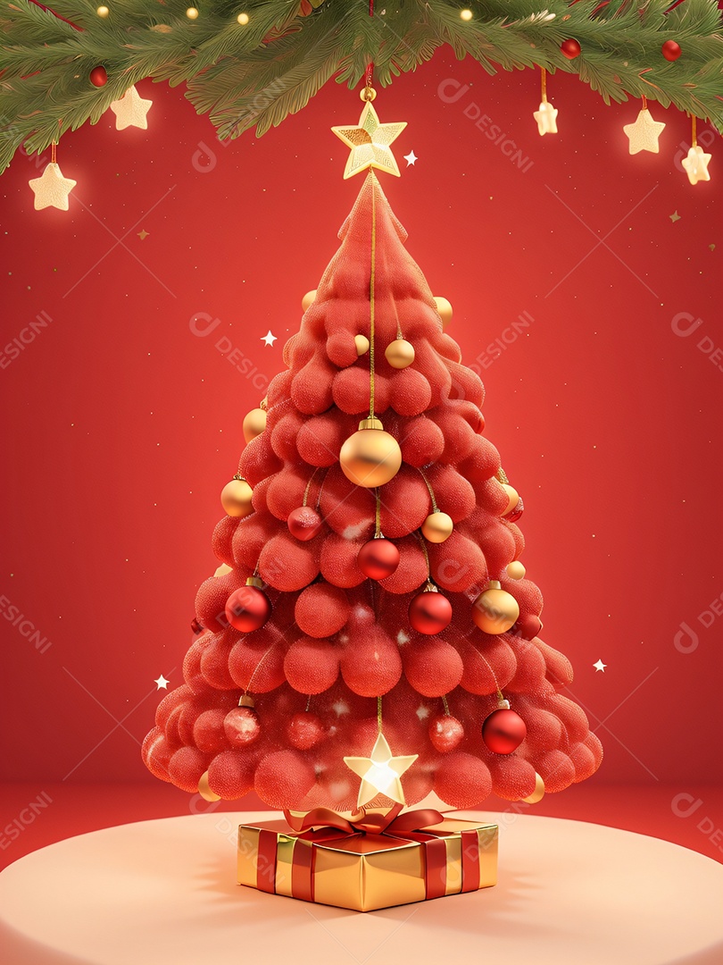 Árvore brilhante e cintilante de Natal