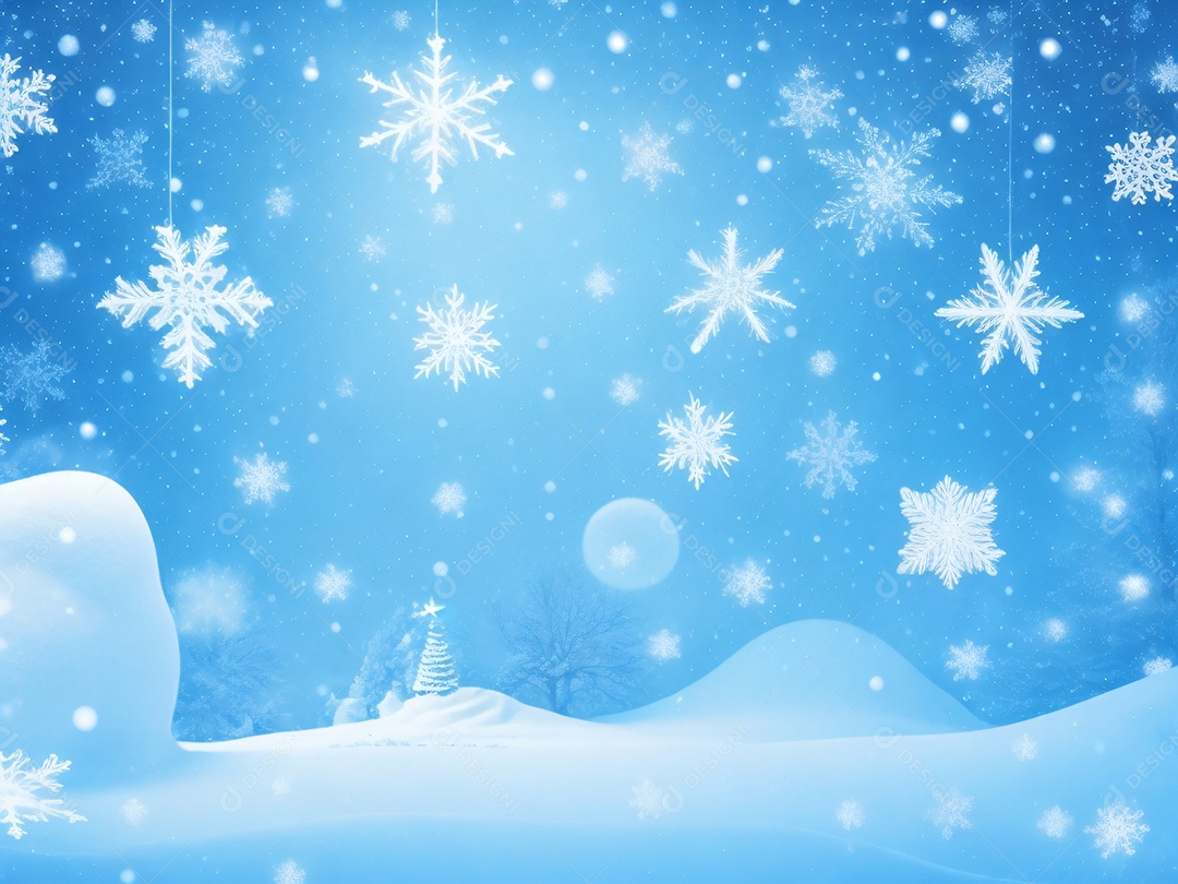 Época de Natal Fundo inverno neve