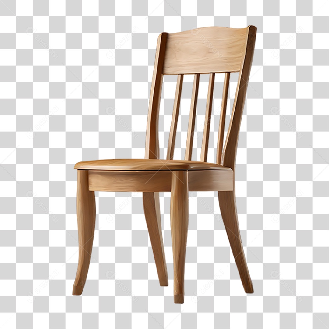 Cadeira de Madeira PNG Transparente