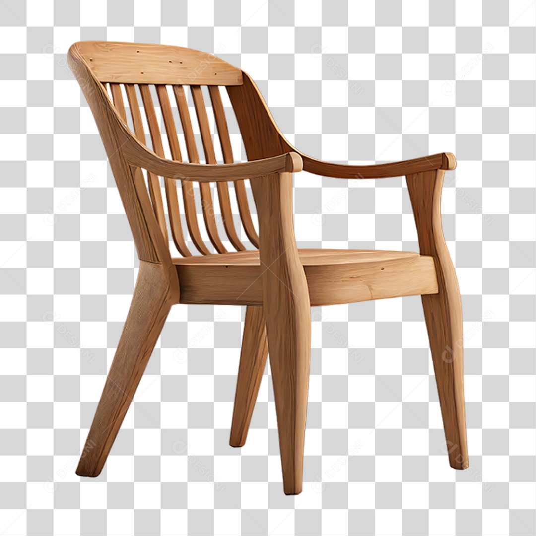 Cadeira de Madeira PNG Transparente