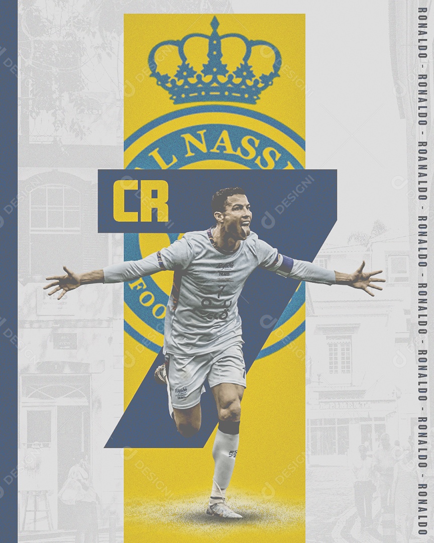 Social Media Flyer Cristiano Ronaldo PSD Editável