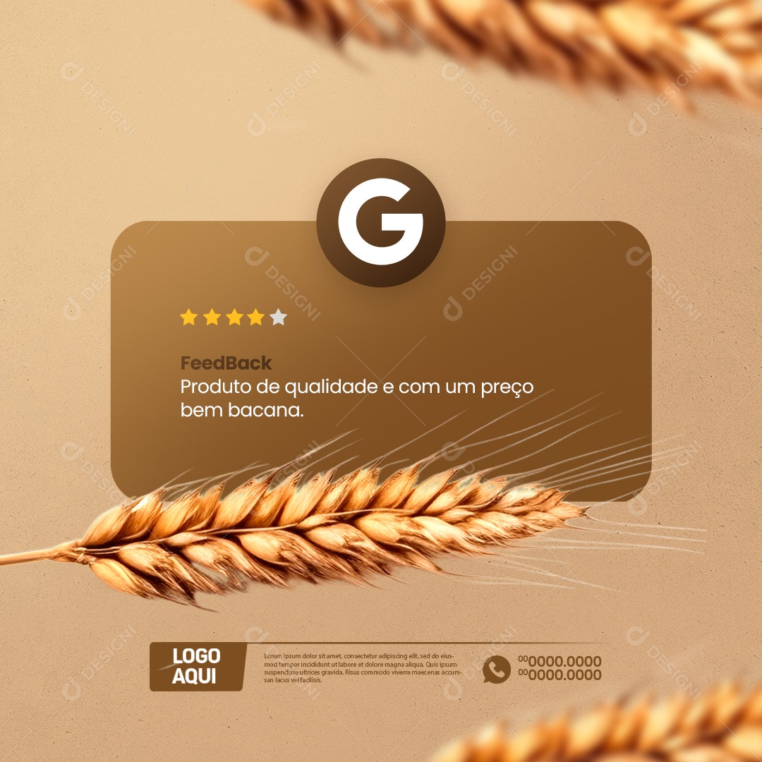 Panificadora Feedback Produto de Qualidade e com um Preço Bem Bacana Social Media PSD Editável