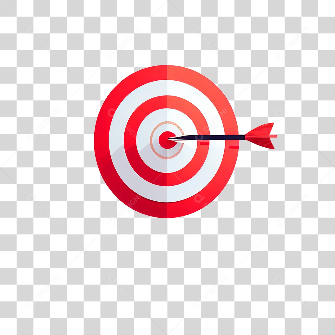 Alvo Colorido com Dardo PNG Transparente