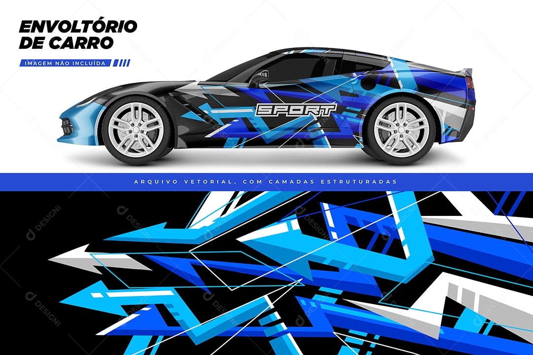 Envelopamento Para Caro Ilustração Vetor EPS