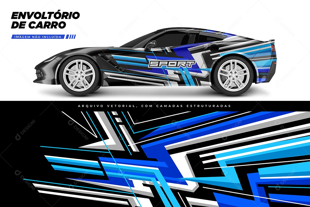 Envelopamento Para Caro Ilustração Vetor EPS