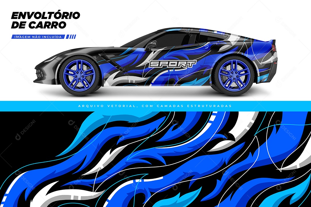 Envelopamento Para Caro Ilustração Vetor EPS